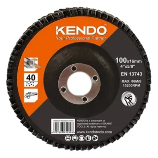 Đĩa nhám xếp Ø100×16mm×100 Kendo-75910041