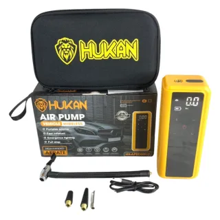 Máy bơm hơi đa năng Hukan HK-AP0060KID điện áp 1-5A chân sạc type -C Bơm oto, xe máy, xe đạp, đèn pin, sạc dự phòng điện thoại