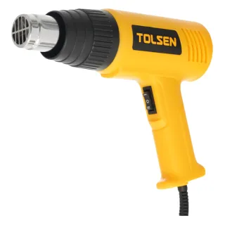 Máy khò nhiệt Tolsen 79100 Công suất 2000W, trang bị 2 mức nhiệt độ cấp 1 là 350°C và cấp 2 cho 550°C