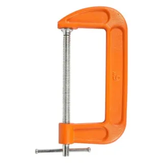 Kẹp chữ G kích thước 6 inch 150mm Kendo - 40603 Làm từ thép mạ niken chất lượng cao, đảm bảo độ bền và chống gỉ sét.