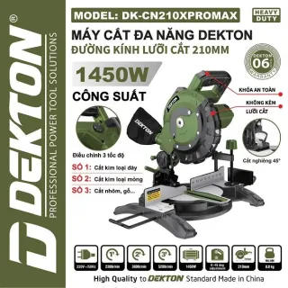 Máy cắt nhôm đa năng Dekton DK-CN210XPROMAX