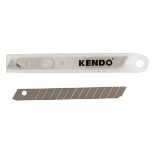 Lưỡi dao rọc giấy bằng thép Kendo-30652 SK5 chiều rộng 18mm (1set = 10 cái)