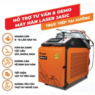 Máy hàn Laser Fiber Jasic LS-20000 đầu cấp dây đơn, tốc độ hàn nhanh gấp 10 lần hàn thông thường