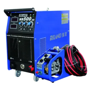 Máy hàn mig Riland NB 500I Hiệu suất cao, ở nhiệt độ 40°C máy đạt hiệu suất làm việc 60%