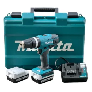 Máy khoan pin cầm tay Makita HP347D001 công suất cao xử lý công việc khoan, búa, và vặn vít nhanh chóng