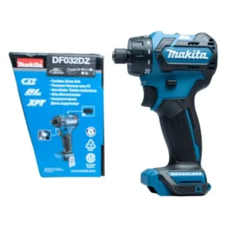 Máy khoan vặn vít cầm tay pin Makita DF302DZ công suất 250W, khả năng khoan thép 10mm và gỗ đến 28mm