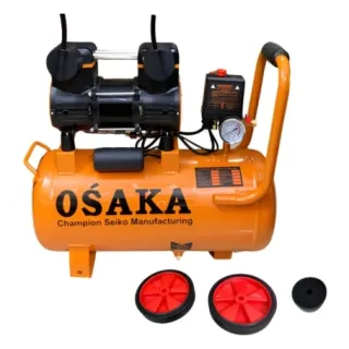 Máy nén khí không dầu Osaka SK1080-24L Mô tơ dây đồng 100%, lên hơi đầy bình chỉ 60 giây.